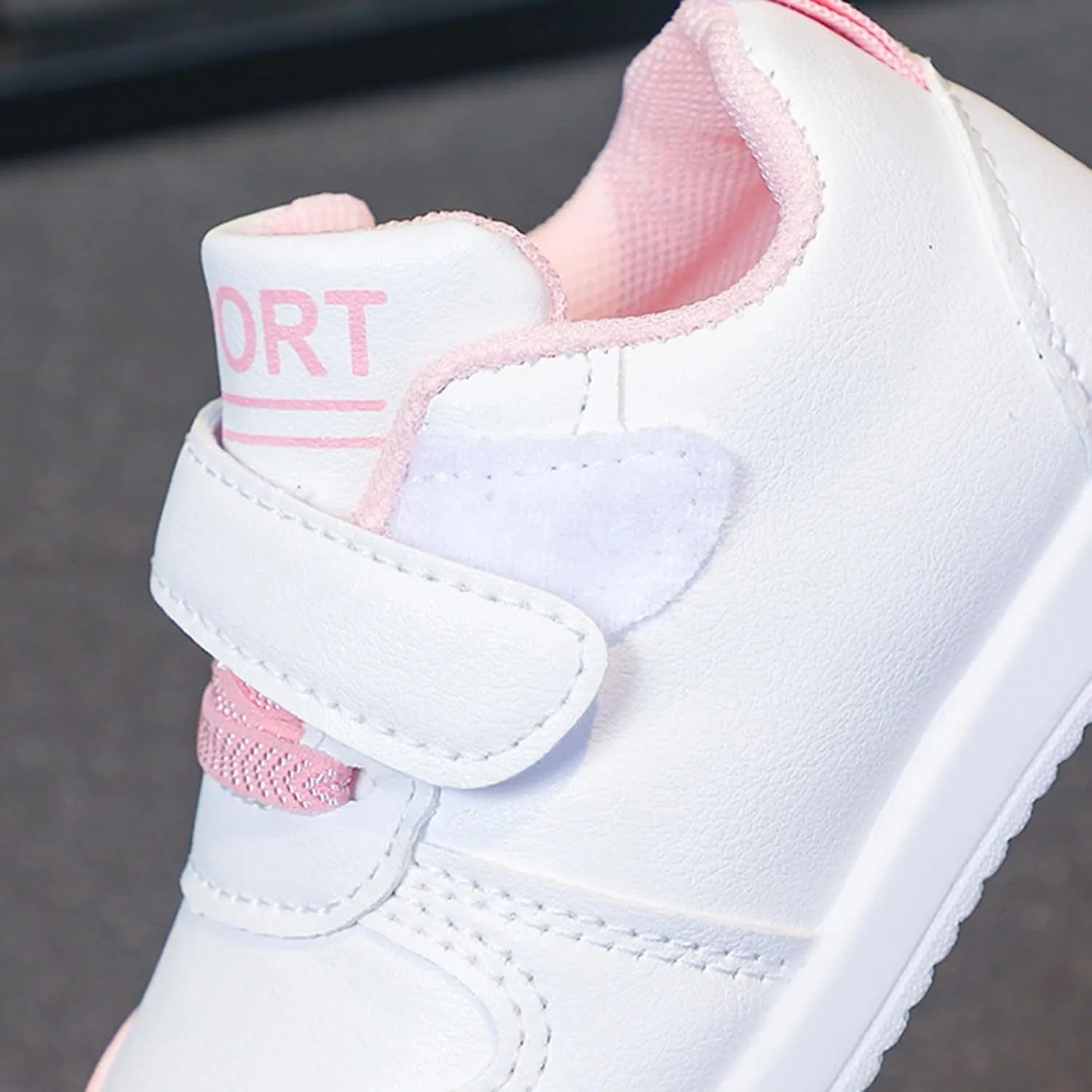 Infant Kids Sneakers School Running Loafers Lo Top Walking Tennis Casual Shoes Strap Athletic Sneakers for Children