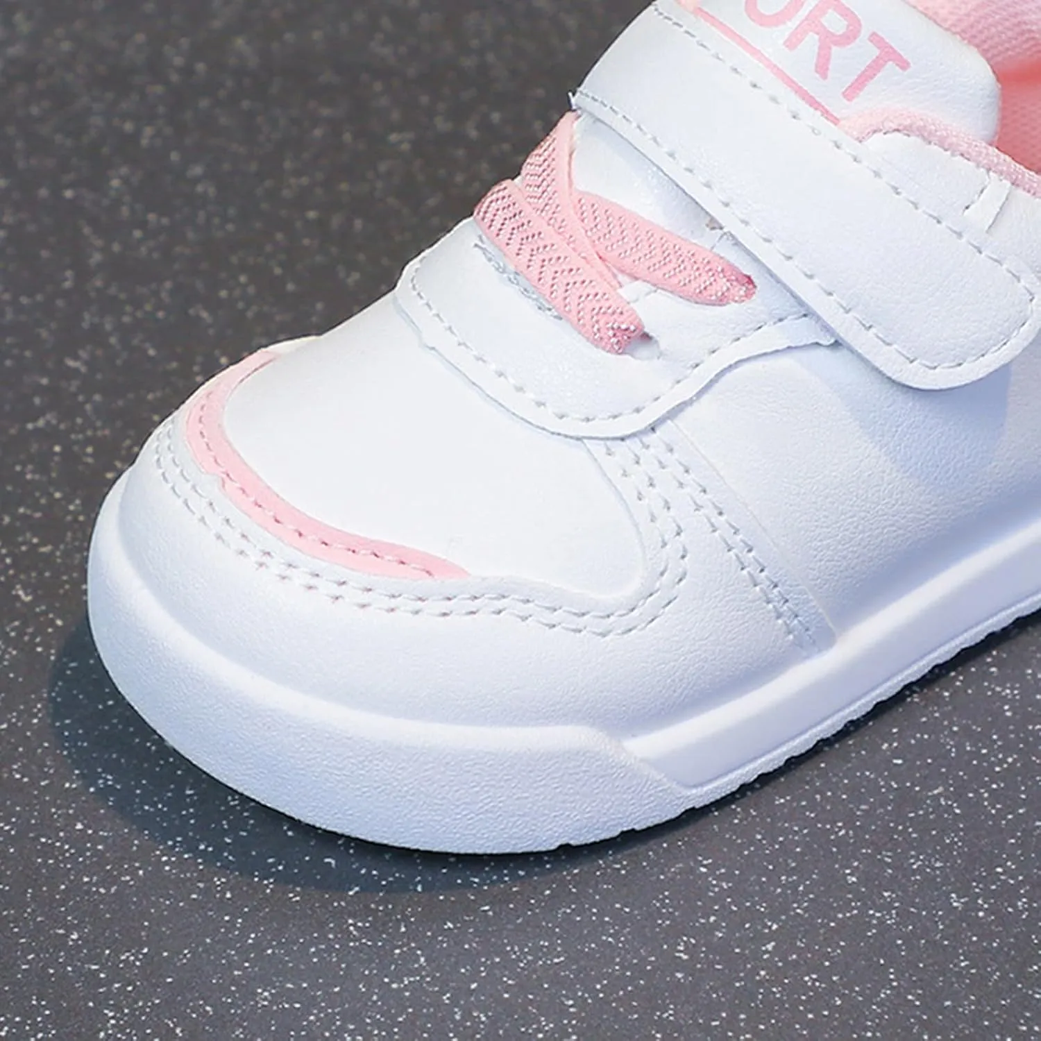 Infant Kids Sneakers School Running Loafers Lo Top Walking Tennis Casual Shoes Strap Athletic Sneakers for Children