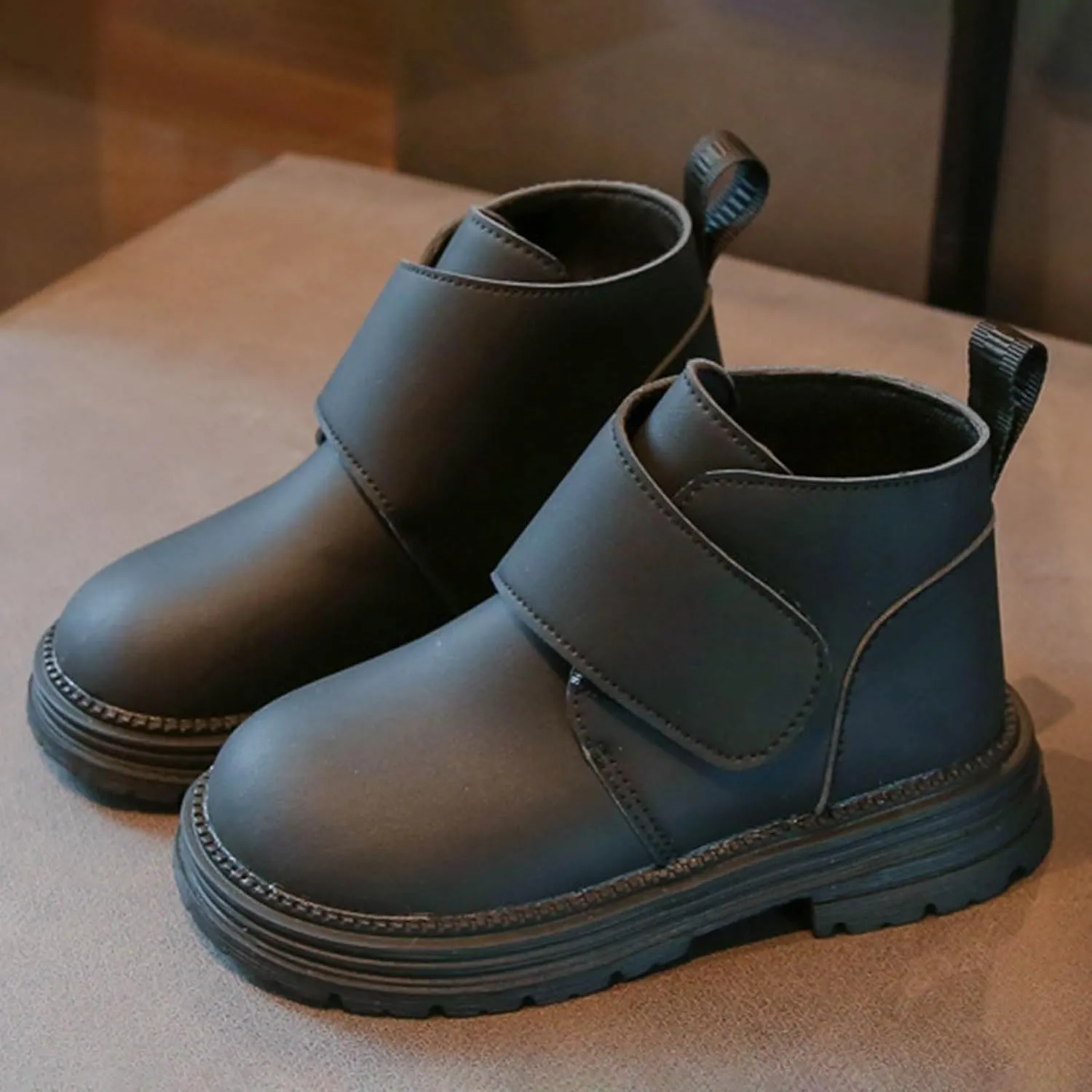 Infant Toddler Kids Winter Ankle Flat Snow Boot Classic Water Proof Solid Rubber Sole Winter Boots for Kids Boys 5 Yrs