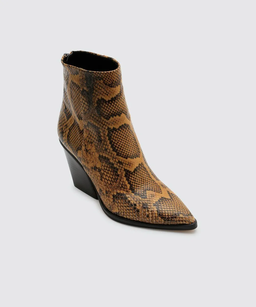 Issa Boot - Amber Snake
