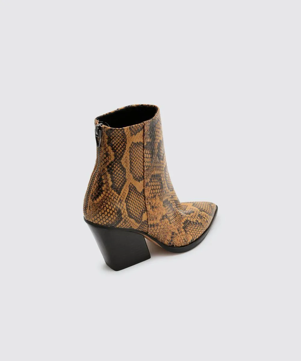Issa Boot - Amber Snake