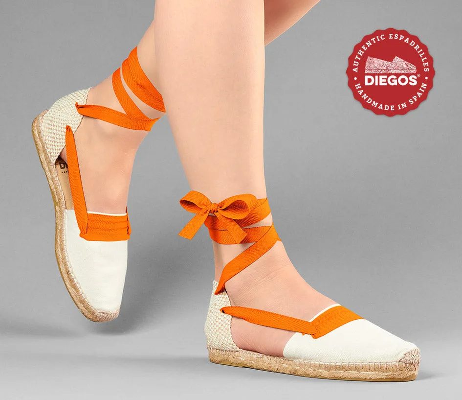 Ivory flat Lola Basque espadrilles