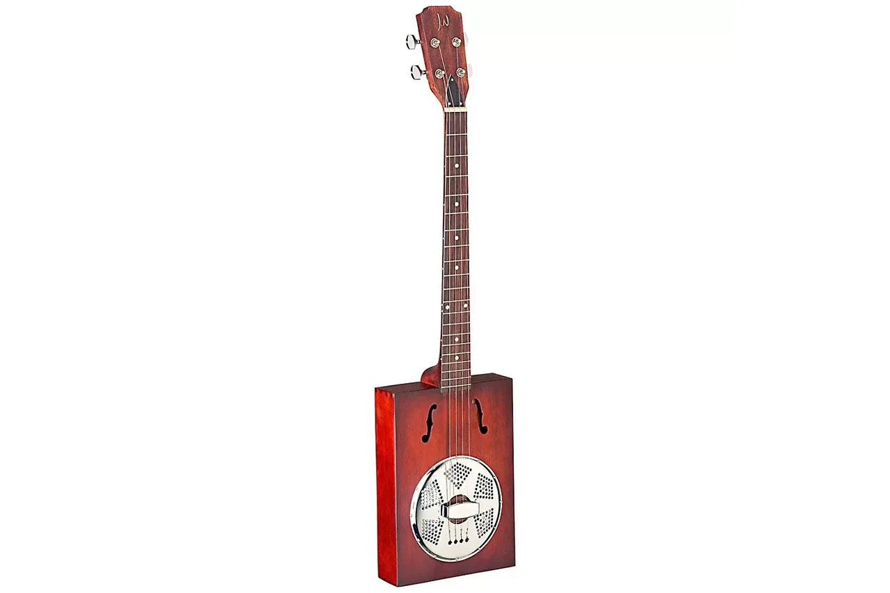 J.N Guitars CASK-PUNCHEON Cigar Box Resonator Acoustic Electric Guitar
