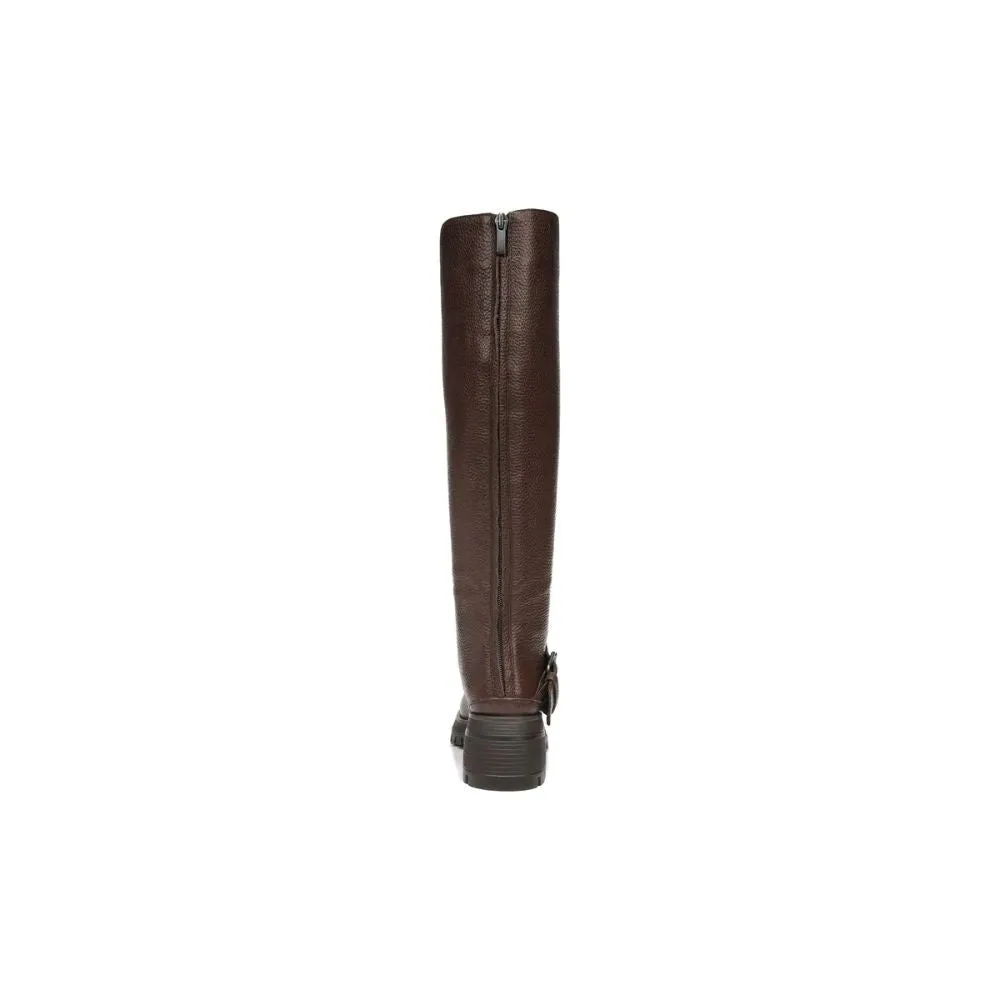 Julie Brown Leather Franco Sarto Tall Boots