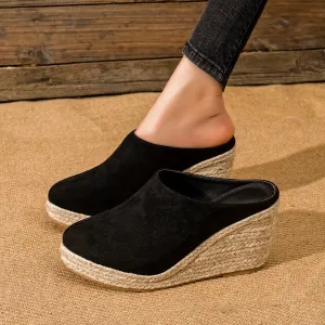 Juliette | Elegant backless espadrille heels