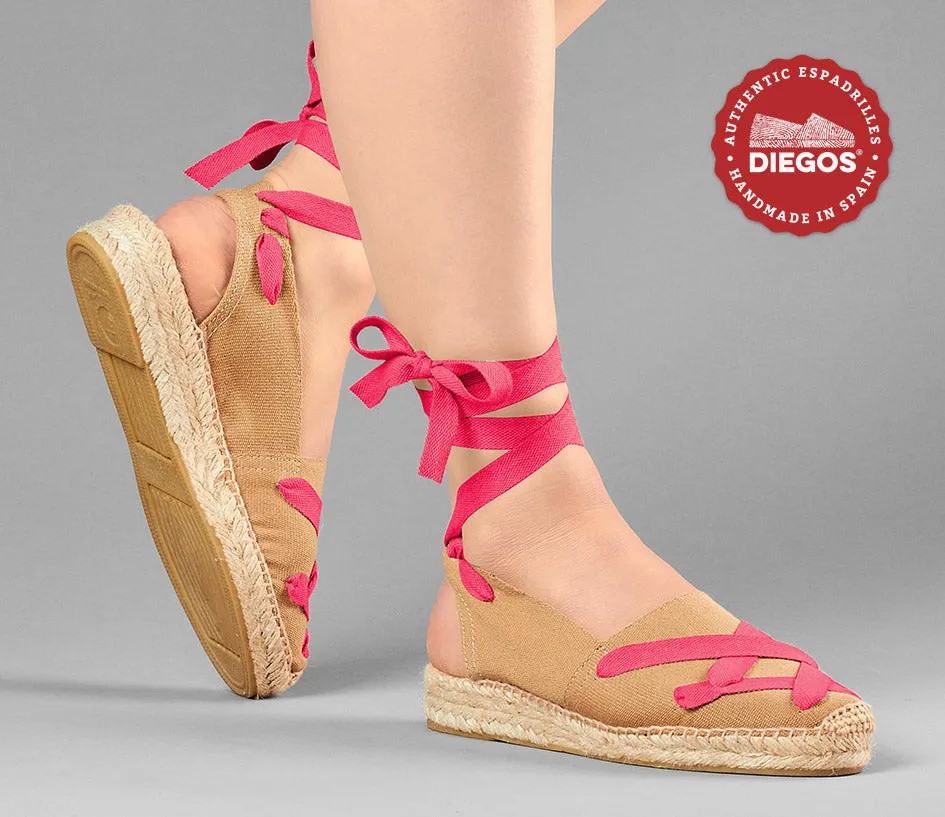 Jute classic laces Catalina espadrille