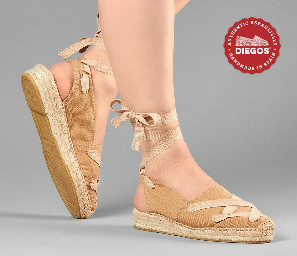 Jute classic laces Catalina espadrille