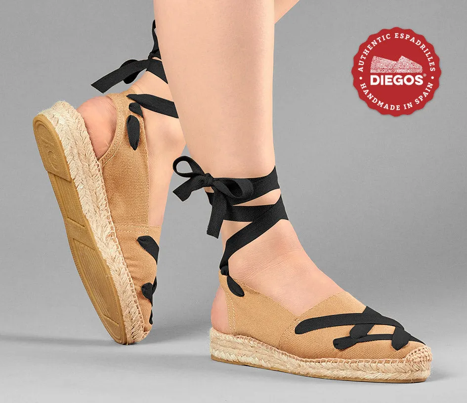 Jute classic laces Catalina espadrille