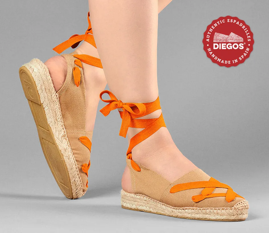 Jute classic laces Catalina espadrille