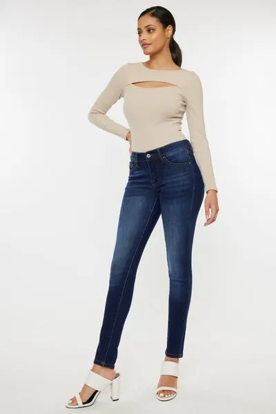 Kancan Mid Rise Gradient Skinny Jeans (Online Only)