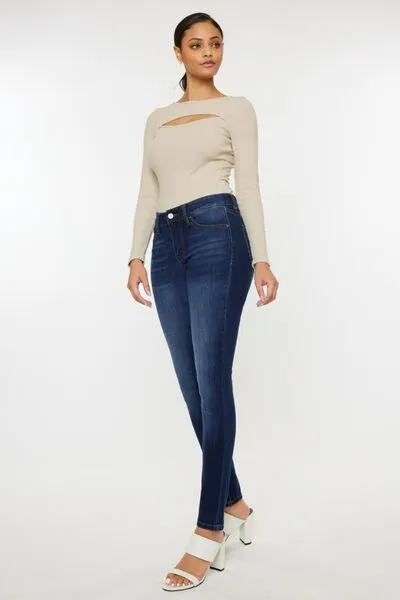 Kancan Mid Rise Gradient Skinny Jeans (Online Only)