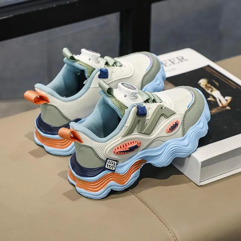 Kids Sports Running Shoes, Lightweight Casual Trainers, Boys and Girls