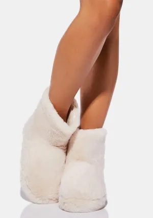 Latte Soft As A Feather Ankle Boots