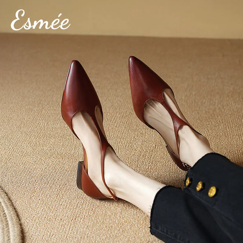 Leather Flat T-Straps