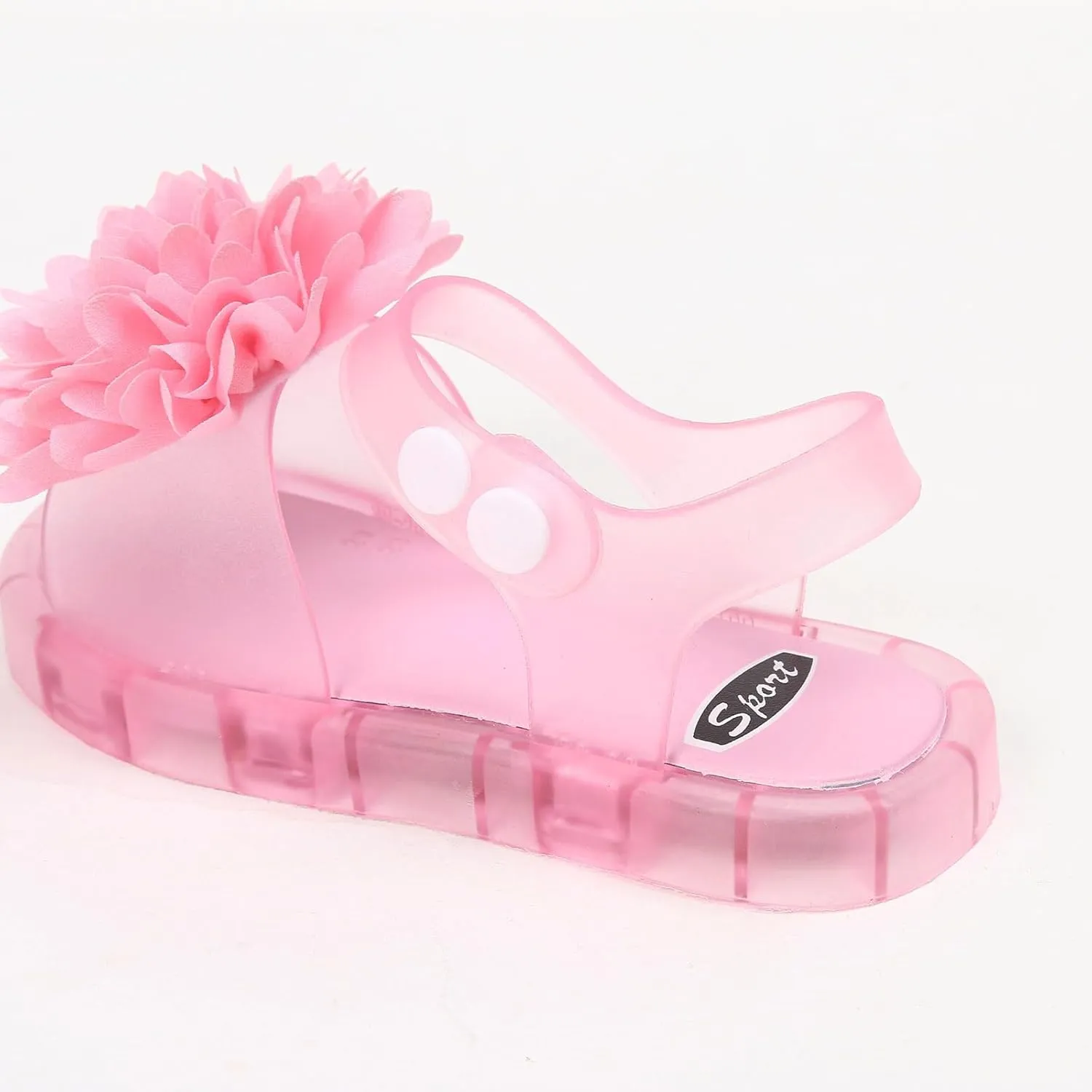 Little Girl Easter Summer Dress Shoes Children's Luminous Sandals Fashionable Diamond Flower Cute Princess Jelly Slippers Girls Double Slip On Slide Sandals
