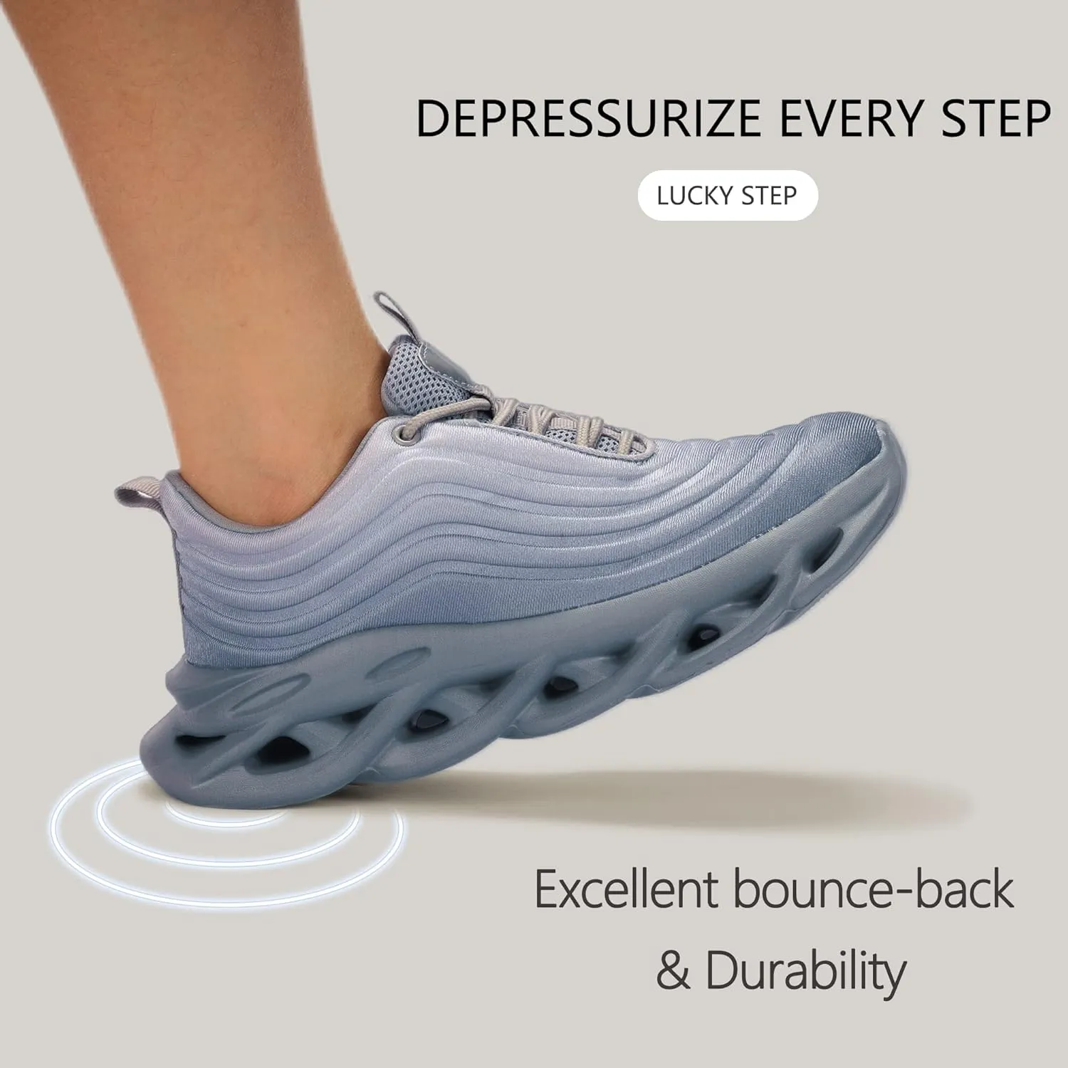 LUCKY STEP Women's Chunky Platform Tie Dye Rainbow Sneakers Tennis Running Fashion Shoes