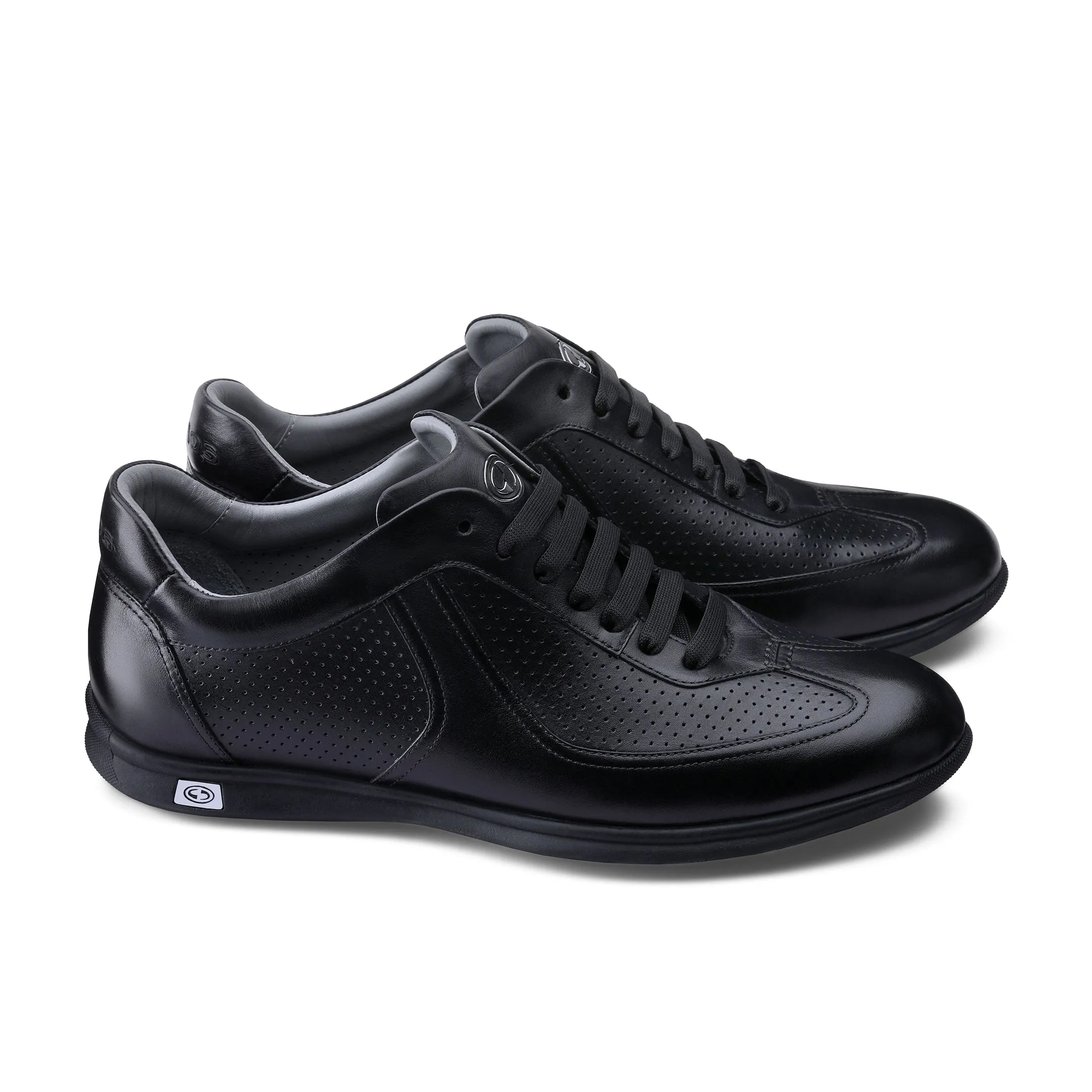 Men's Black Perforated Sneaker