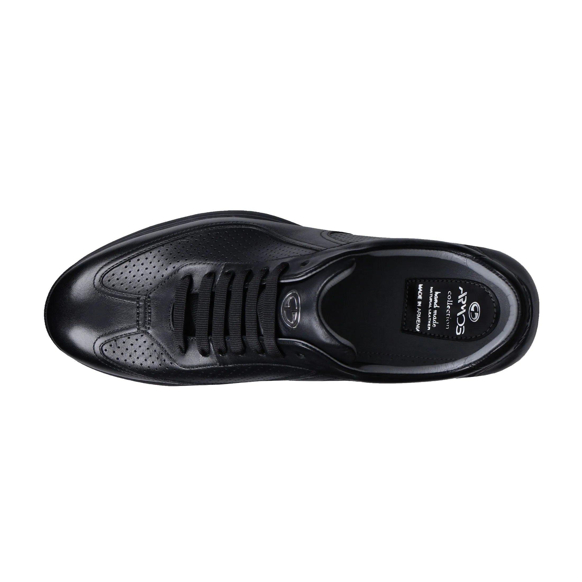 Men's Black Perforated Sneaker