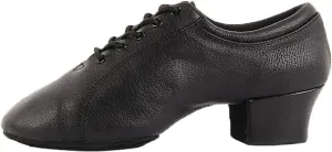 Mens Fashionable Modern Classic Rumba Closed Toe Ballroom Standard Dance Shoes, Black, 9