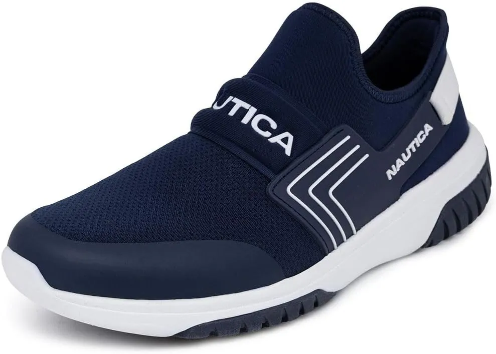 Nautica Men's Slip-On Sneakers  Casual Fashion Shoes for Walking, in Medium & Wide Widths