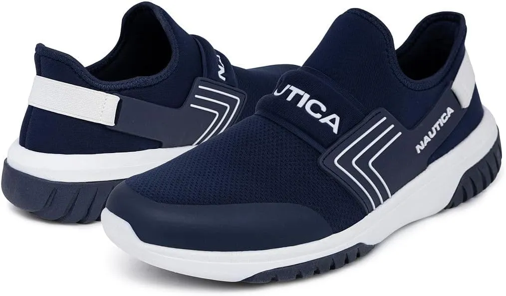 Nautica Men's Slip-On Sneakers  Casual Fashion Shoes for Walking, in Medium & Wide Widths