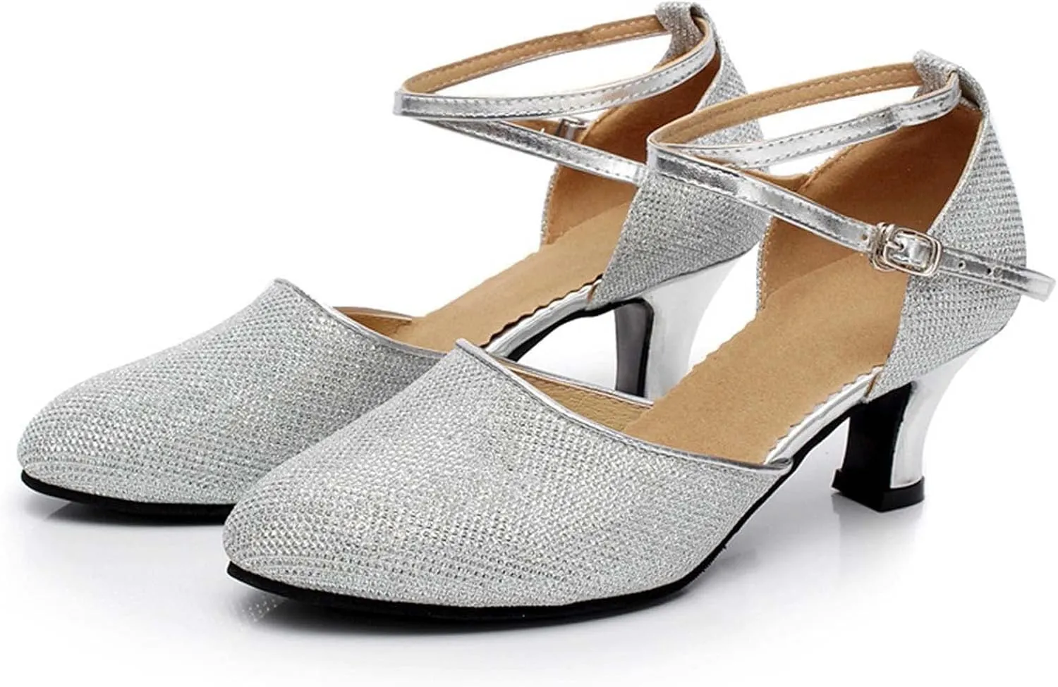 oiangi Pump Shoes for Women 2023 Fashion Latin Dance Shoes Ladies Professional Ballroom Salsa Practice Performance Dance Shoes