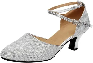 oiangi Pump Shoes for Women 2023 Fashion Latin Dance Shoes Ladies Professional Ballroom Salsa Practice Performance Dance Shoes