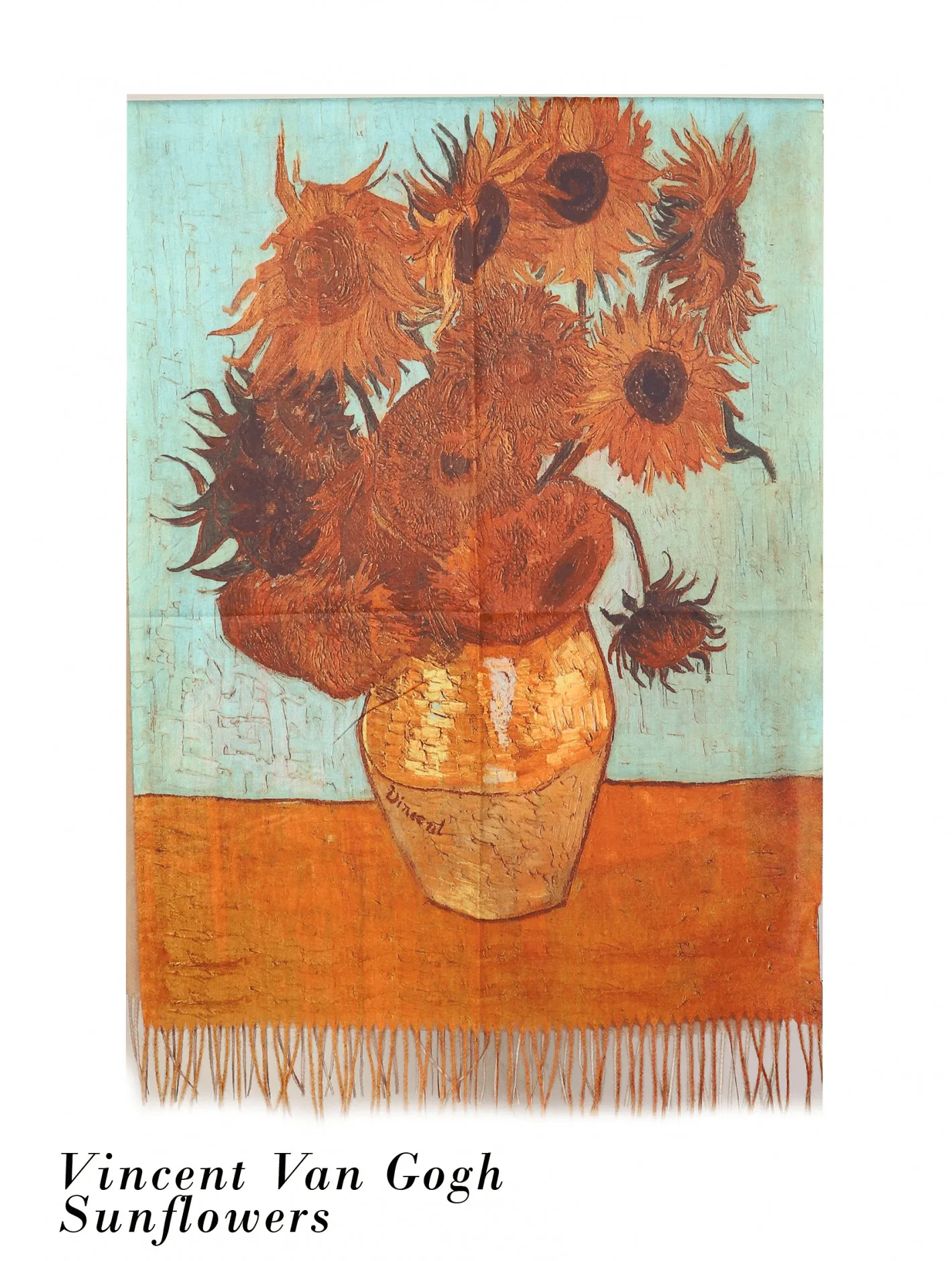 Oil Painting Sunflower Design Fashion Scarf