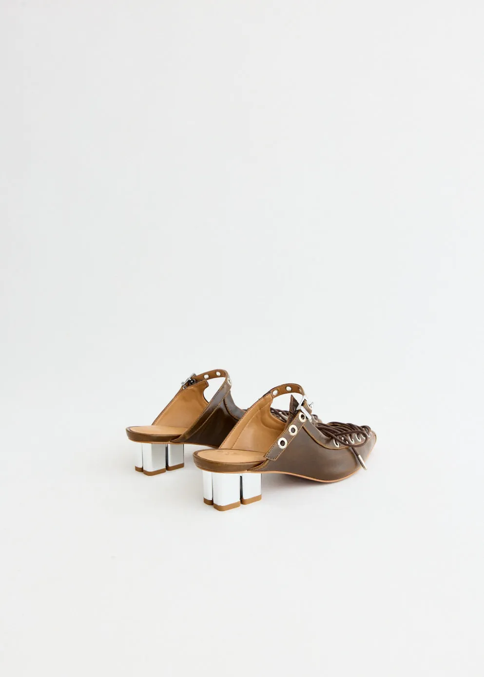 Oleatex Lace Up Mules