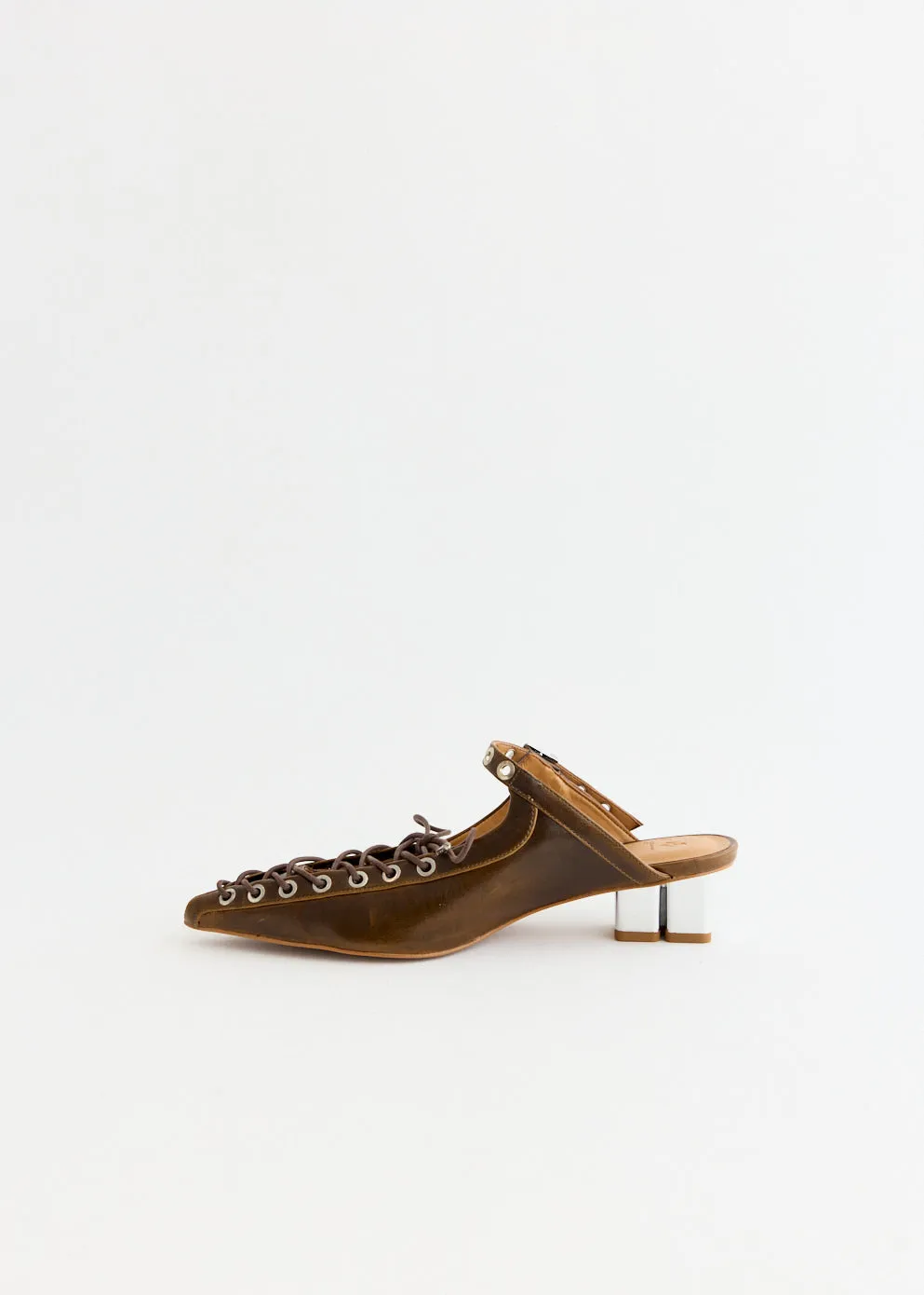 Oleatex Lace Up Mules