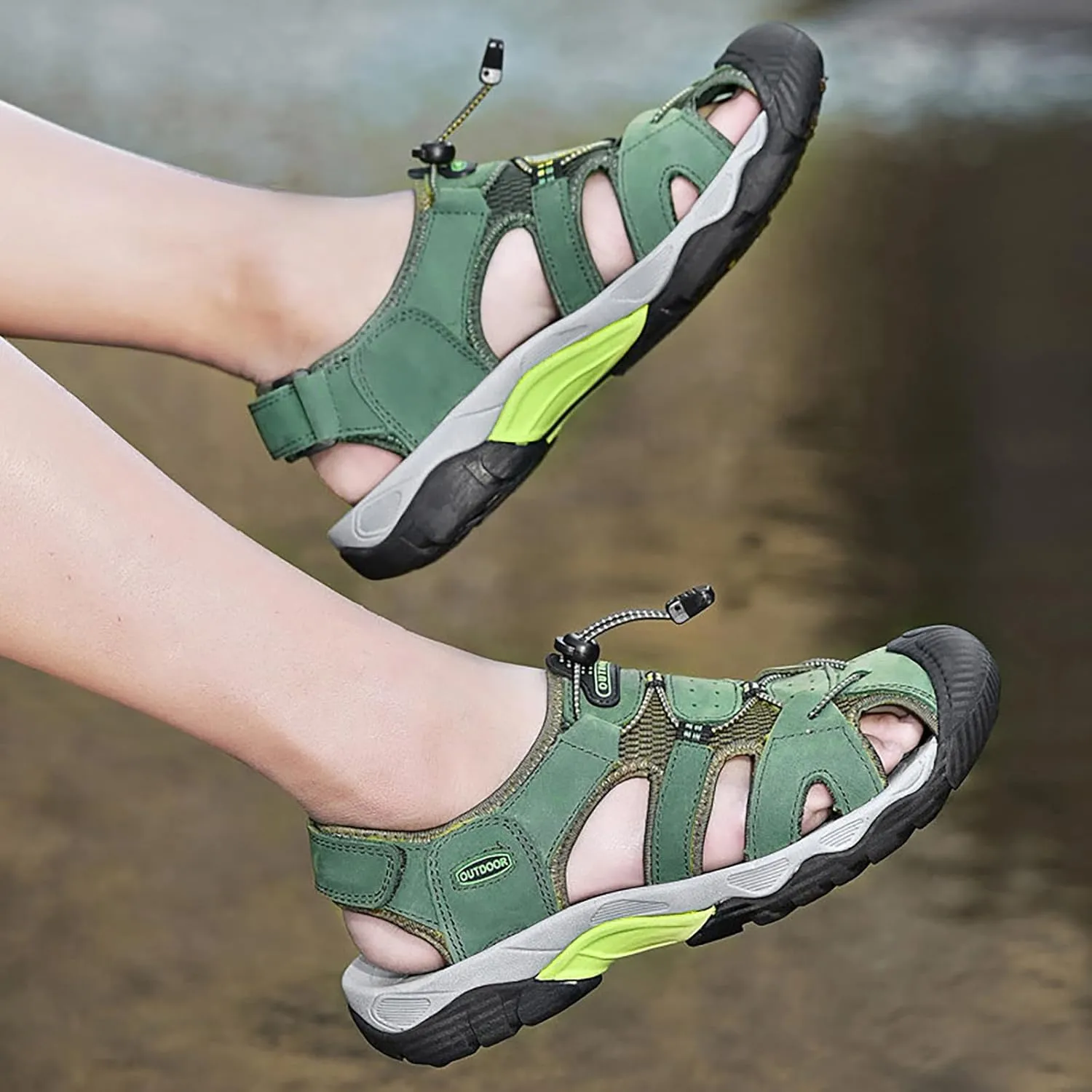 Platform Sandals Elastic Ankle Strap Open Toe Flower Shoes Casual Elastic Ankle Strap Platform Sandals