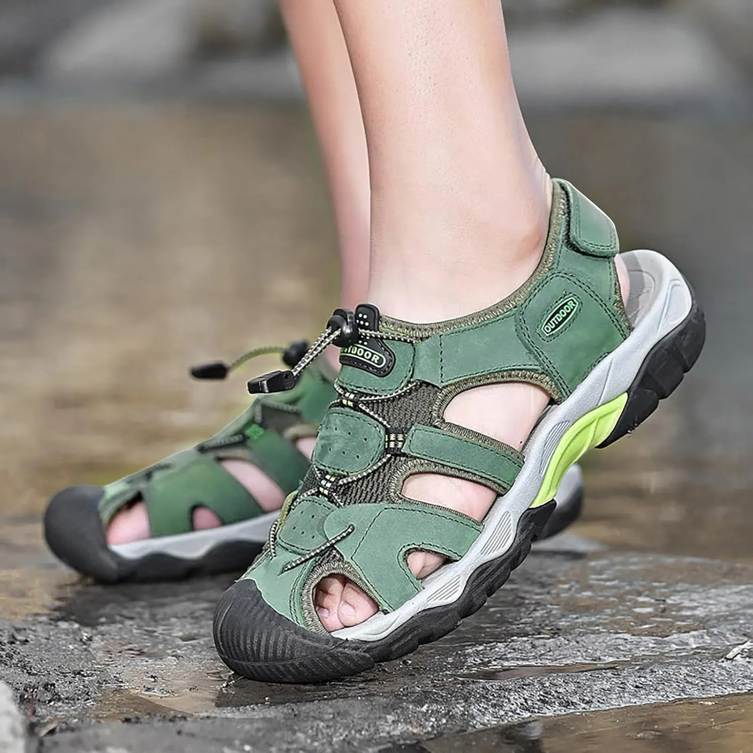 Platform Sandals Elastic Ankle Strap Open Toe Flower Shoes Casual Elastic Ankle Strap Platform Sandals