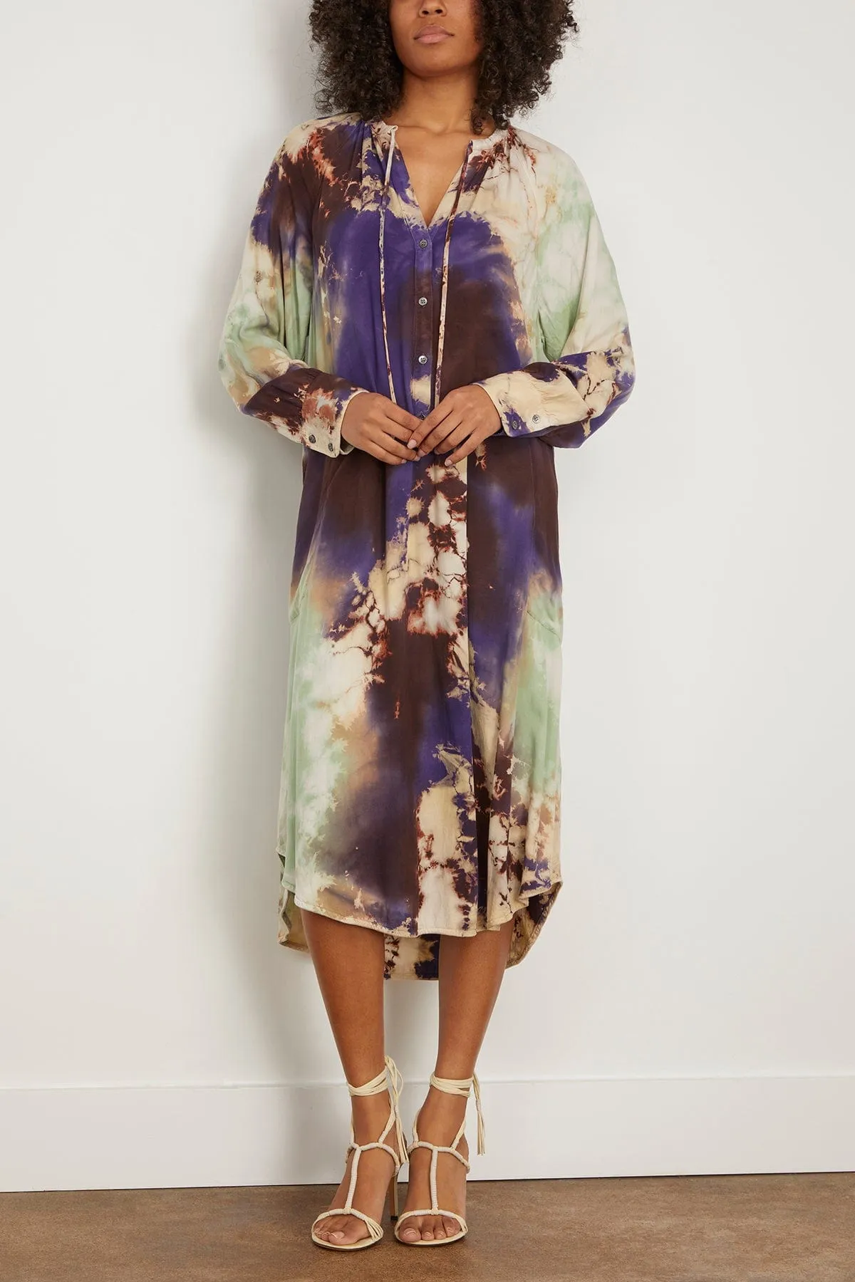 Poet Dress in Cosmic Violet