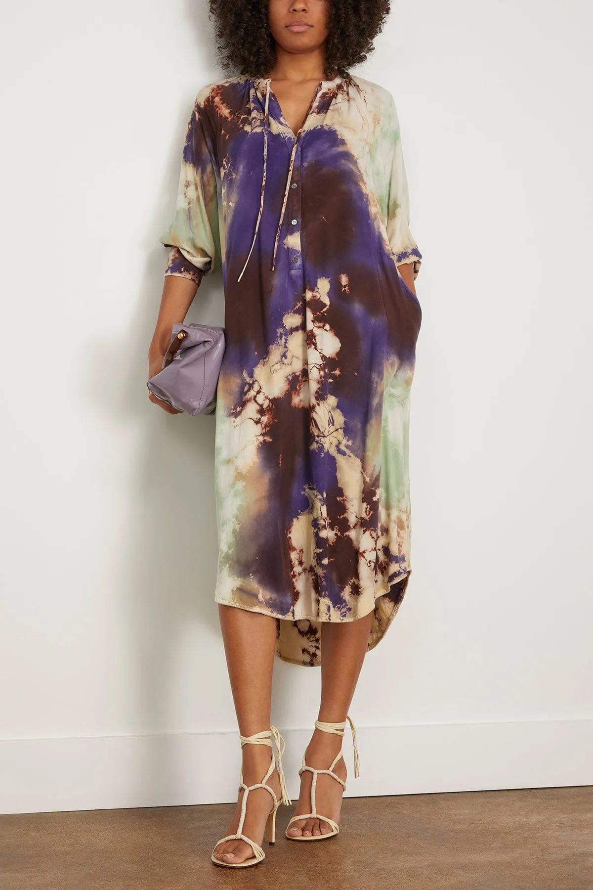 Poet Dress in Cosmic Violet