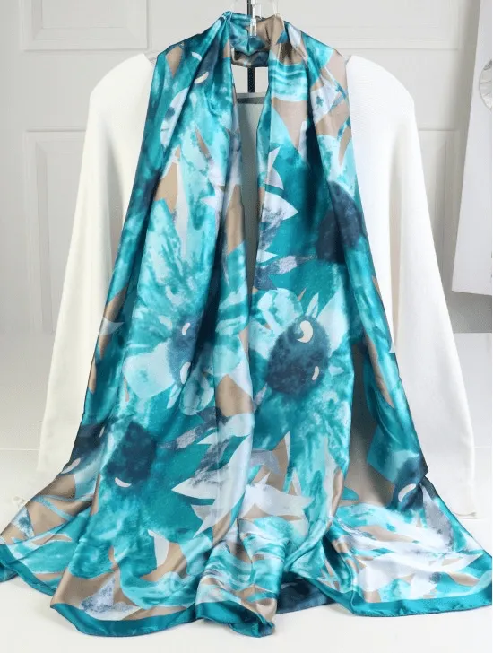 Premium Silk Feeling Spring Scarf