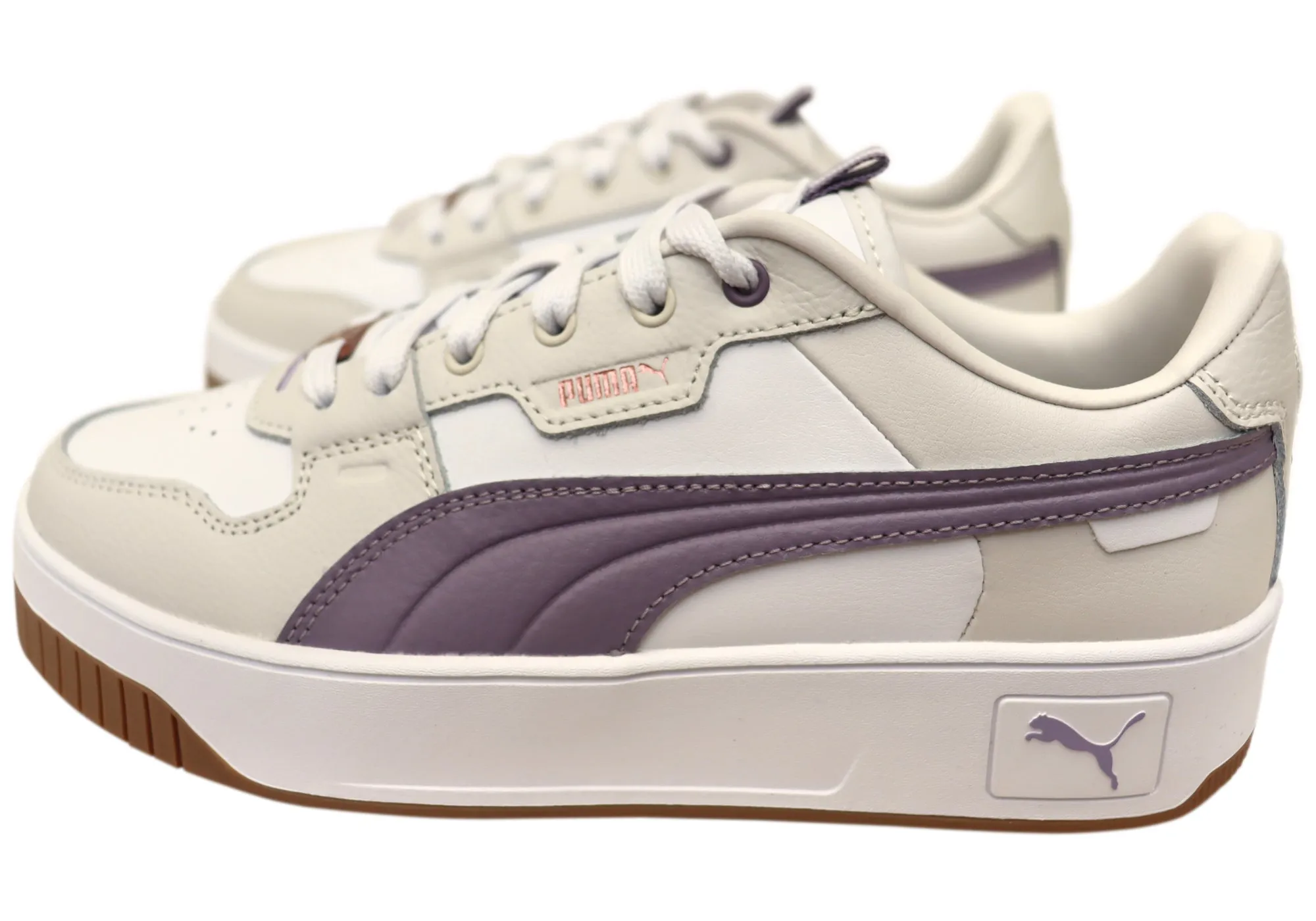 Puma Womens Carina Street Lux Comfortable Lace Up Sneakers
