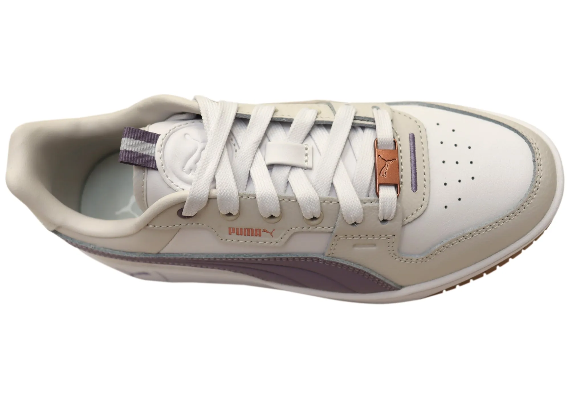 Puma Womens Carina Street Lux Comfortable Lace Up Sneakers