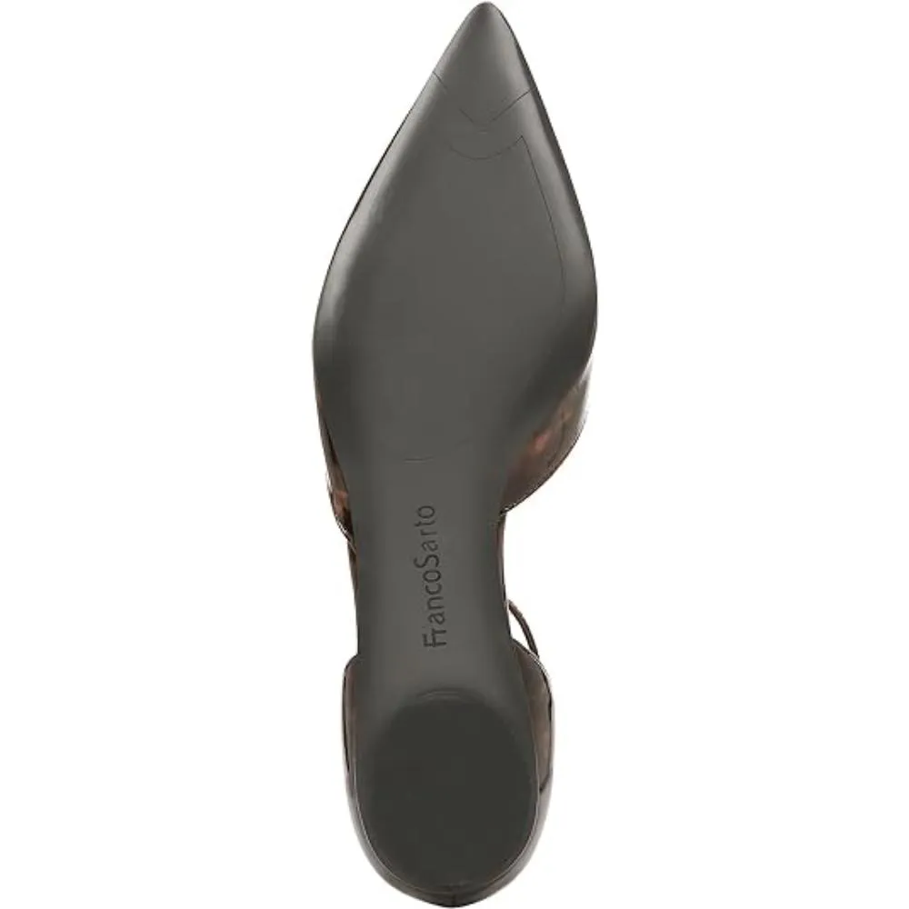 Racer Flat Tortoise Leopard Patent Franco Sarto Flats