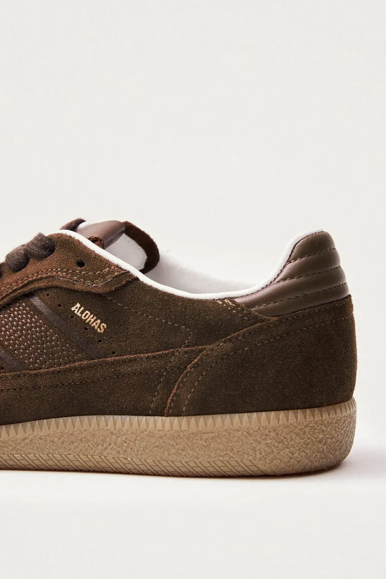 Rife Chocolate Brown Leather Sneakers