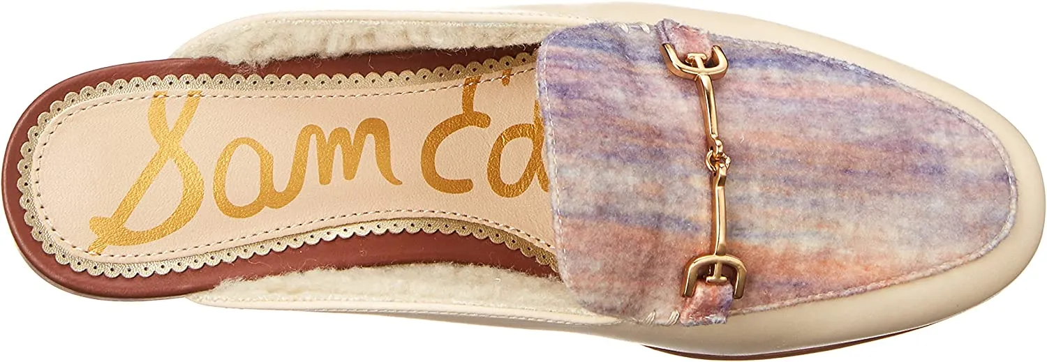 Sam Edelman Linnie Golden Multi/Summer Sand Slip On Rounded Toe Fashion Mules