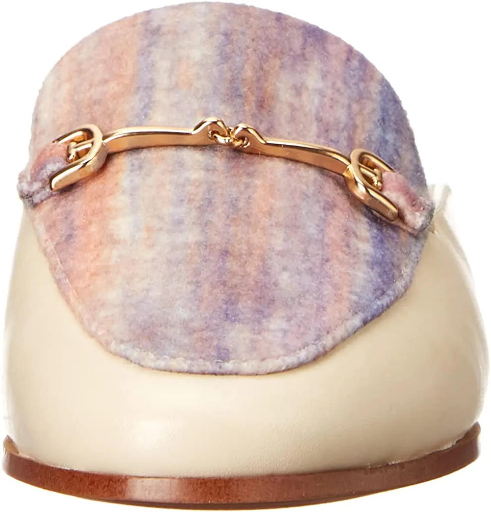 Sam Edelman Linnie Golden Multi/Summer Sand Slip On Rounded Toe Fashion Mules
