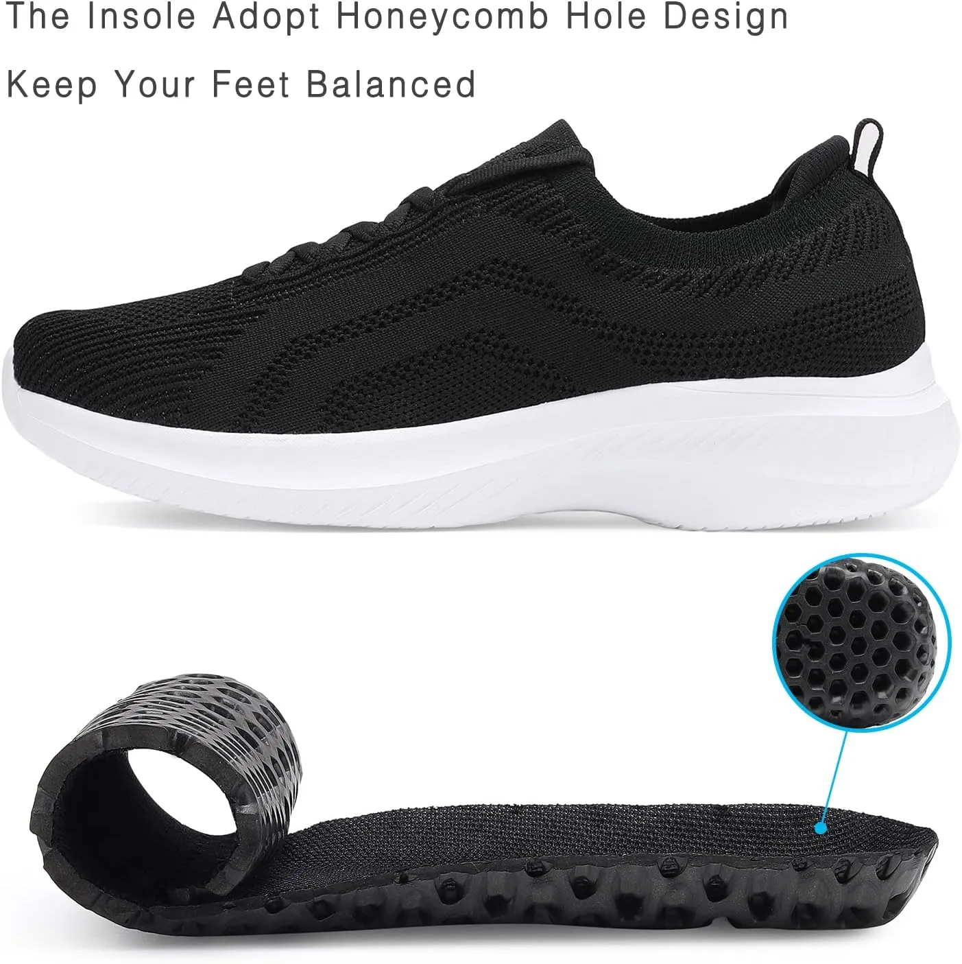 Santiro Womens Tennis Shoes Comfort Lightweight Sneakers Walking Athletic Shoes