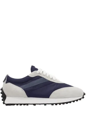 Sneakers in suede e tessuto tecnico