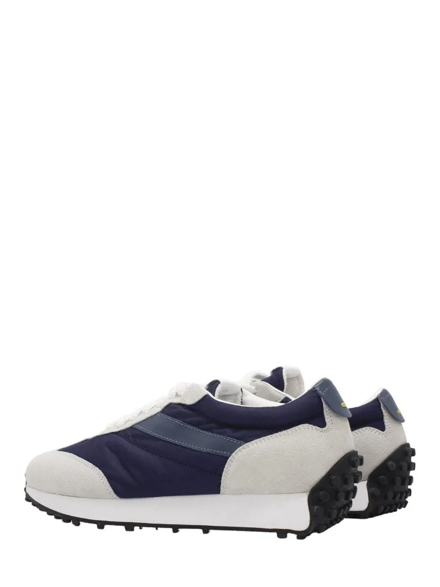 Sneakers in suede e tessuto tecnico