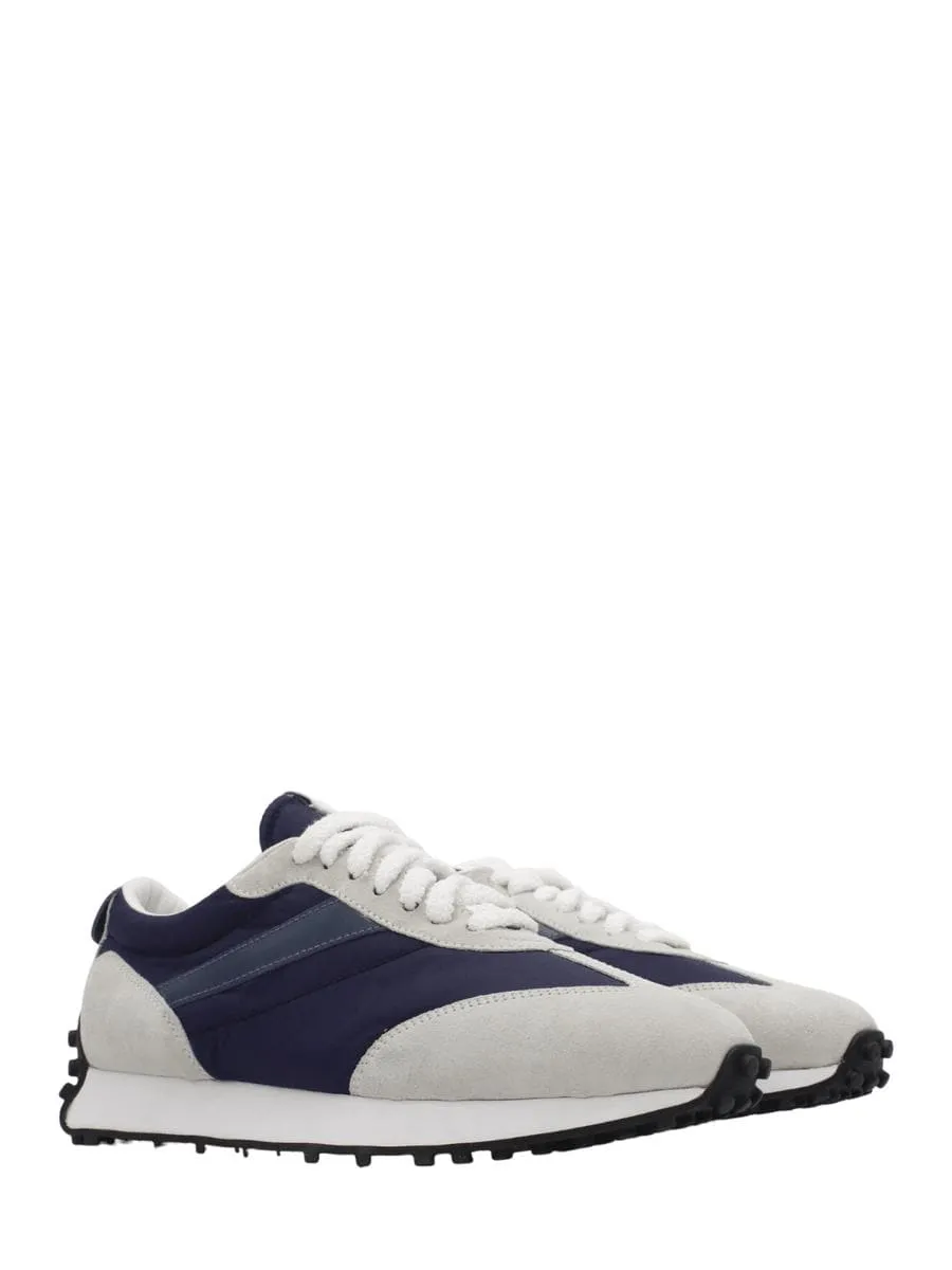 Sneakers in suede e tessuto tecnico