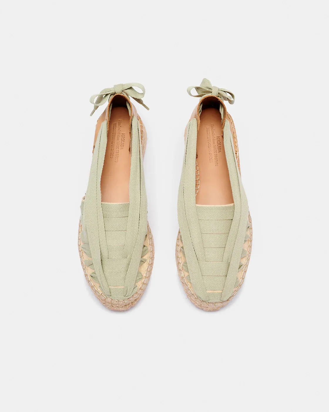 Soc Trail Green Cotton Espadrille