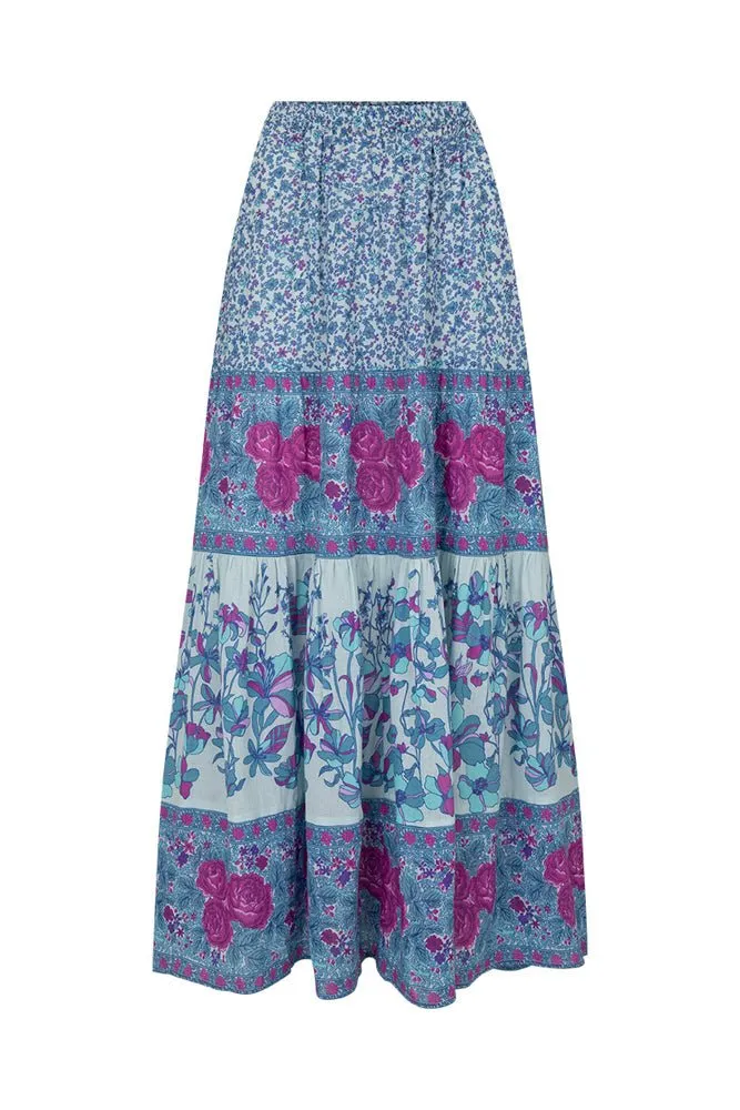 Spell Love Jetty Maxi Skirt | Blue