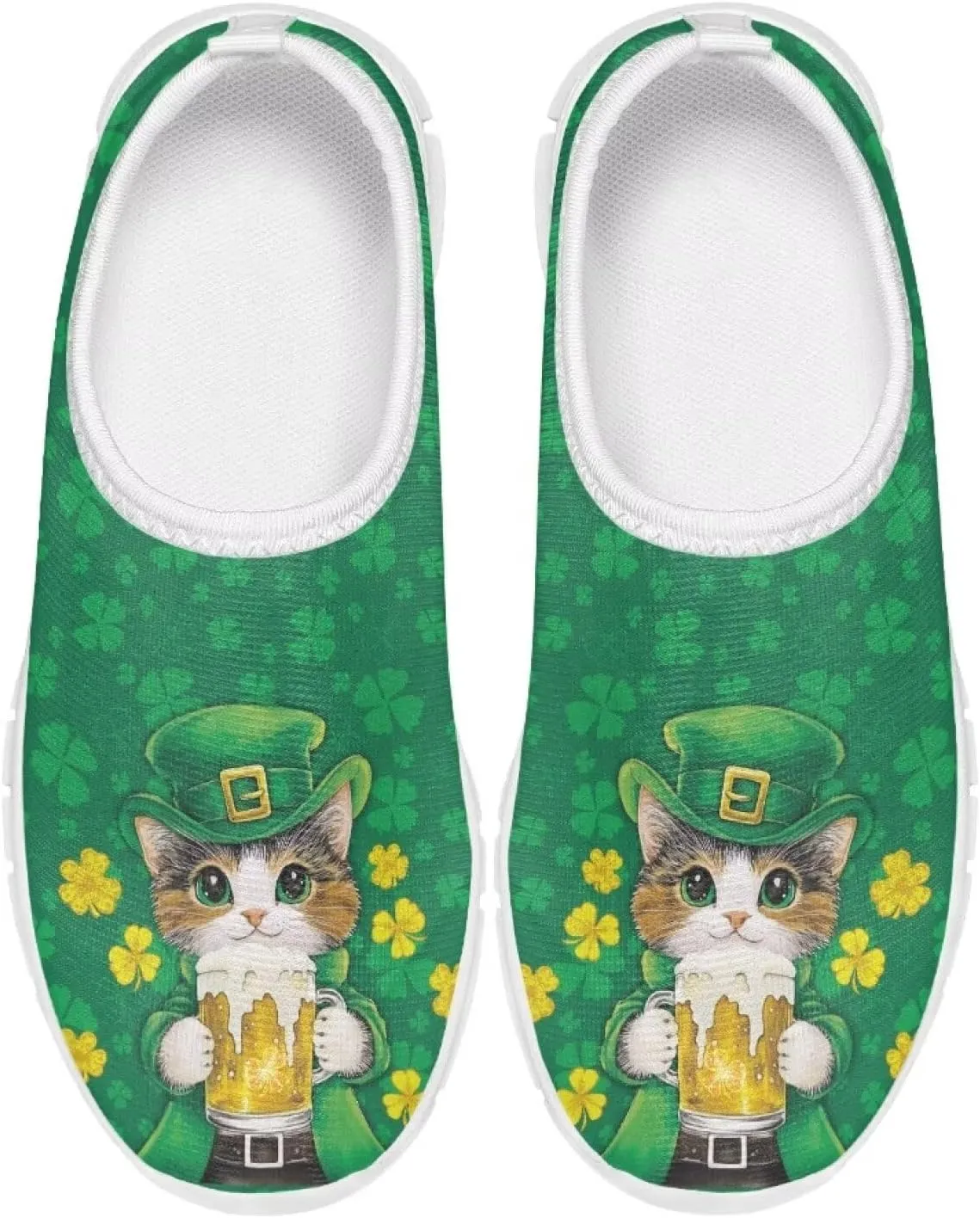 St. Patrick's Day Kids Slip On Sneakers Cute Slip On Shoes for Girls and Boys