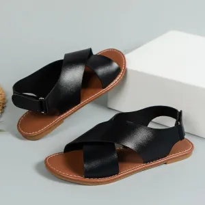 Sylis | Leather women's sandals with buckle