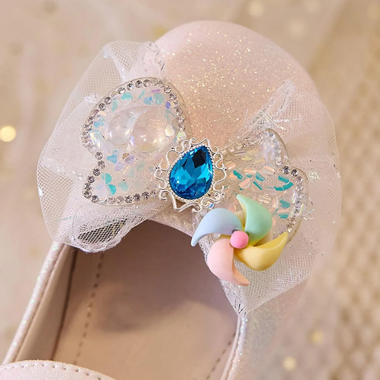 Toddler Boys Girls Double Sandals Spring And Summer Girls Crystal Shoes Fashionable Thick Heel Party Performance Dance Sandals Children's Adjustable Back Strap Water Sandal